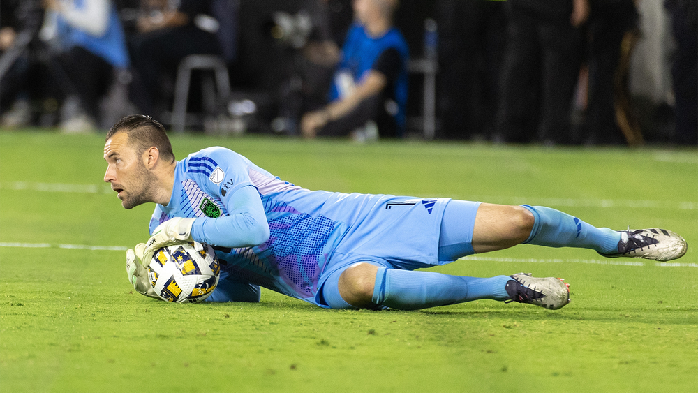 Brad Stuver making save vs. LAFC
