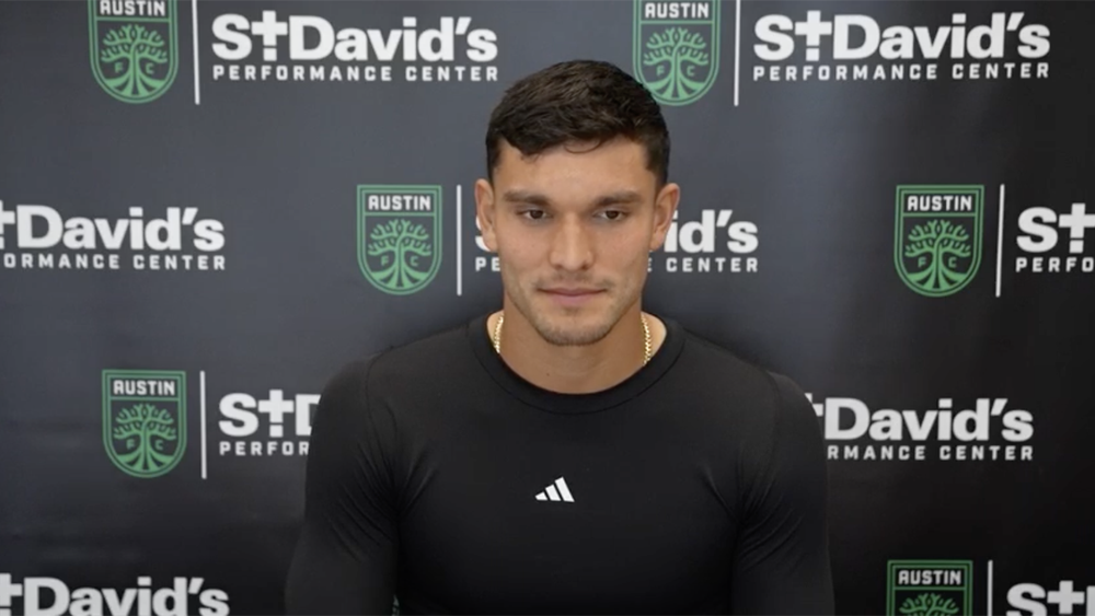 Brandon Vázquez at Austin FC press conference