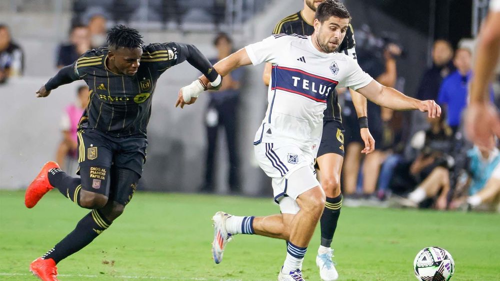 Vancouver Whitecaps FC's Brian White playing vs. LAFC