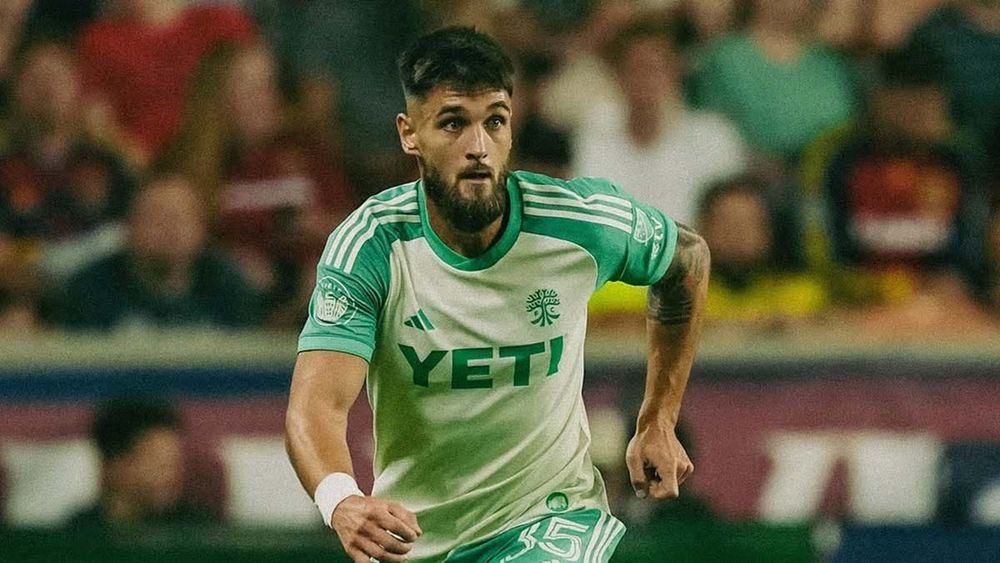 Mateja Đorđević of Austin FC playing against Real Salt Lake