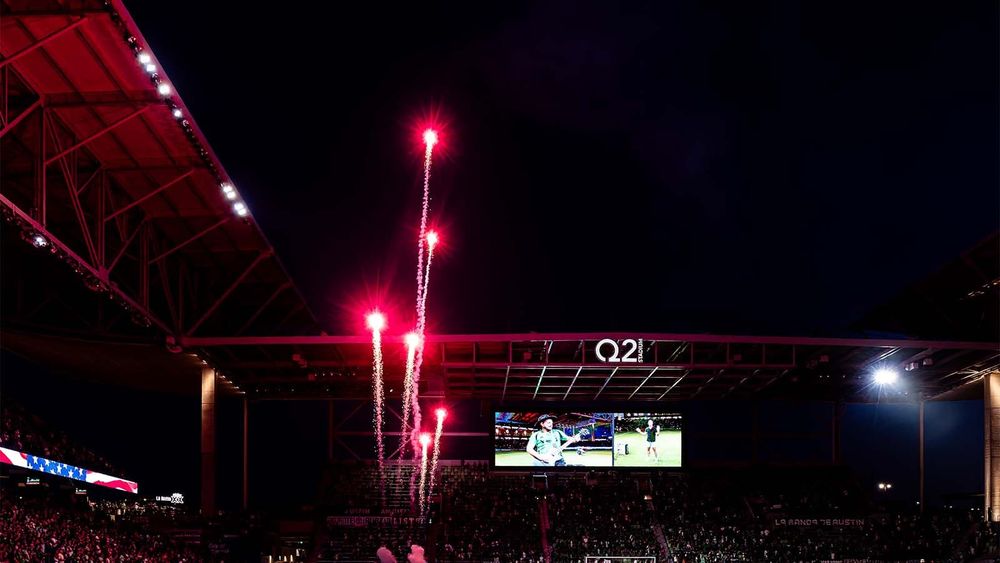 Fireworks at Q2 Stadium