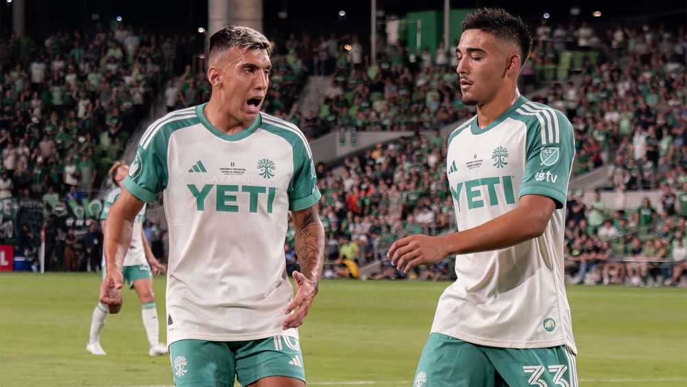 Myrto Uzuni and Owen Wolff at U.S. Open Cup final