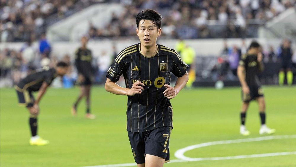 Son Heung-min playing for LAFC