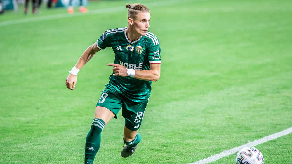 New Austin FC player Przemysław Płacheta, playing in a 2020 match