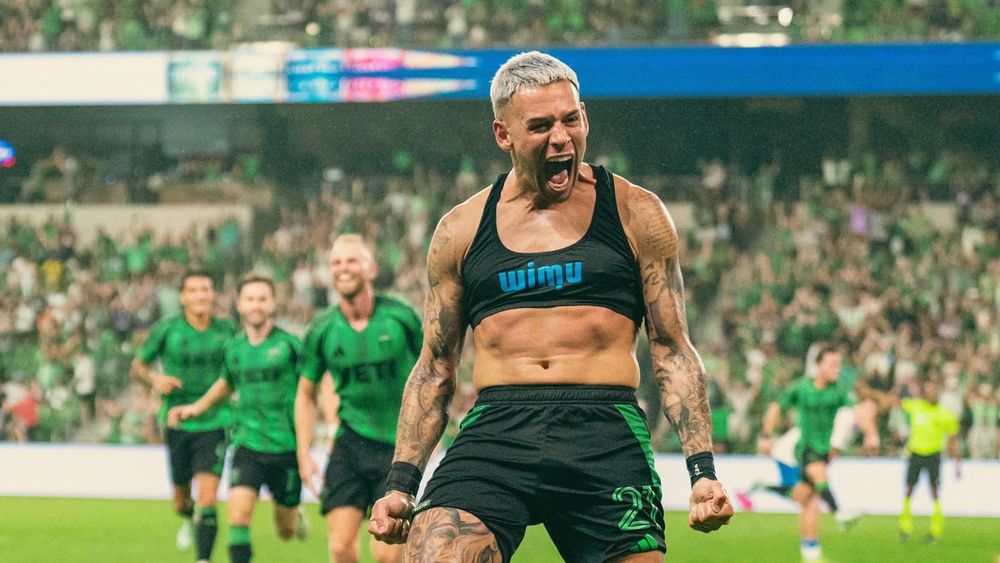 Austin FC's Christian Ramírez celebrates scoring a goal against San Diego FC