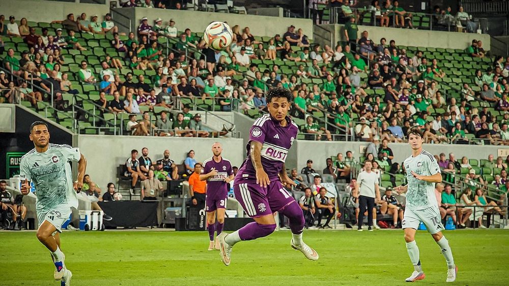 Facundo Torres scoring a goal against Colorado Rapids