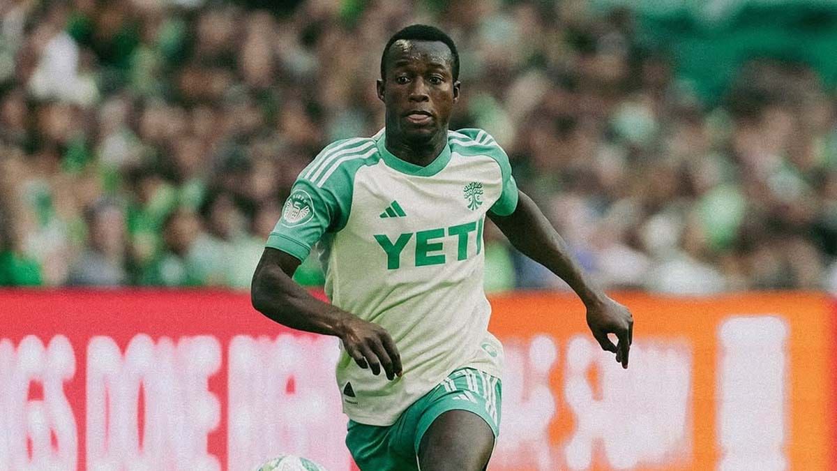 Osman Bukari of Austin FC playing vs. Vancouver