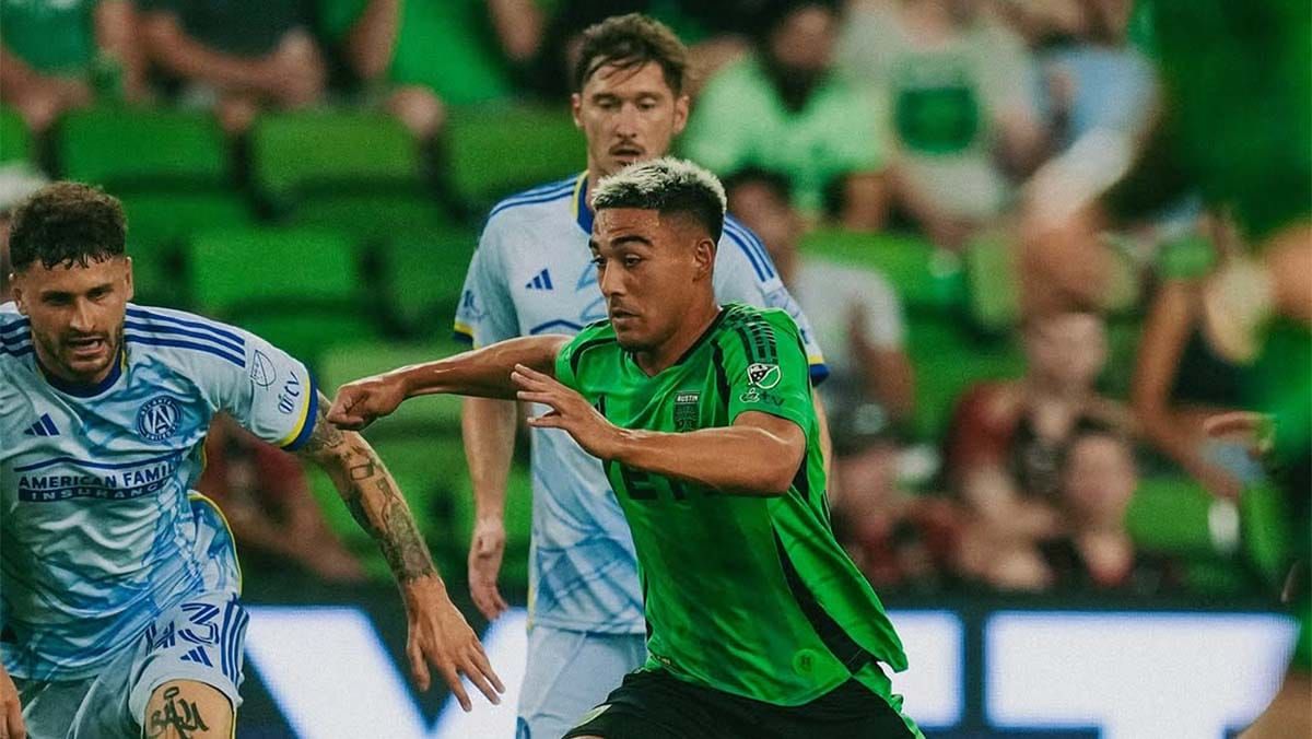 Owen Wolff playing for Austin FC against Atlanta United