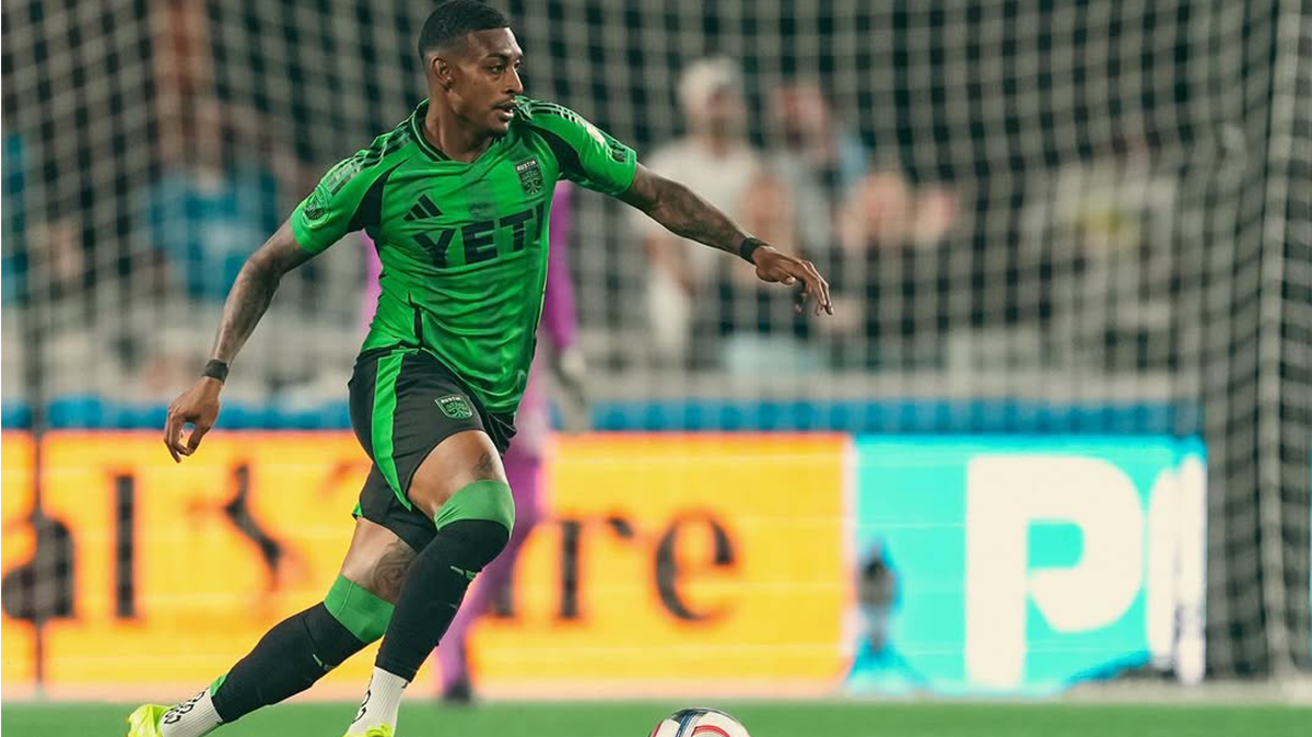 Austin FC's Joseph Rosales dribbling ball vs. Charlotte FC