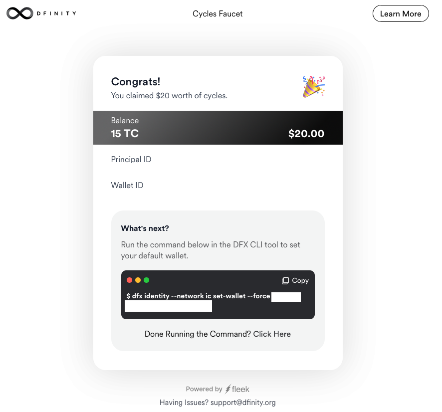 dfiniity-wallet-claim