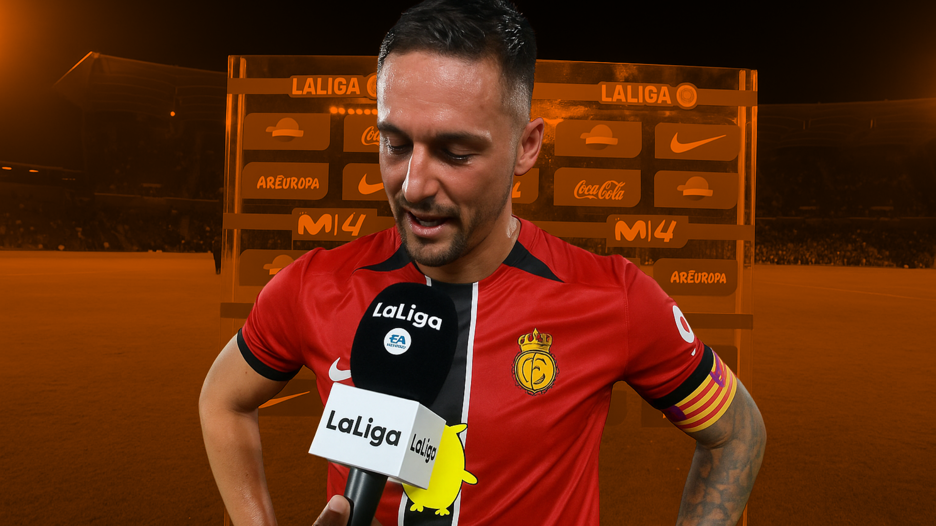 Raíllo hablando de su posible lesión tras el partido.