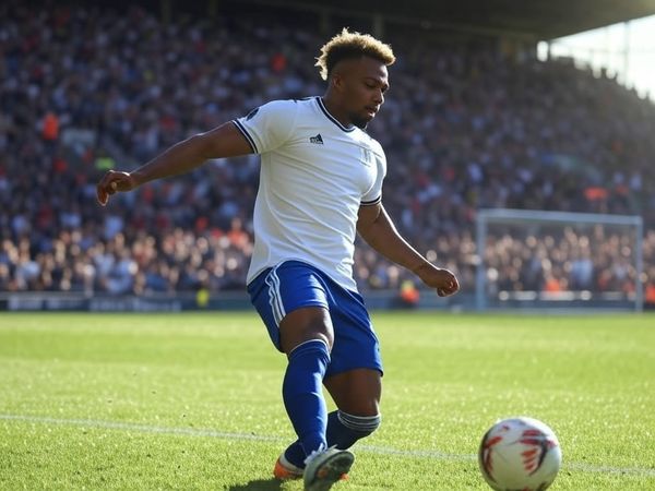 Jugador con buen físico en el fútbol