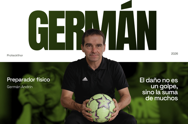 Germán Andrín, preparador físico, explica por qué la cabeza también se protege en el fútbol base