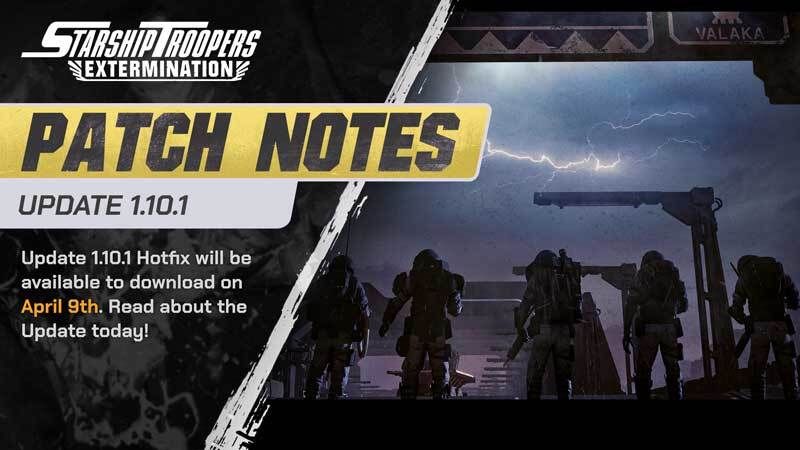 Starship Troopers: Extermination Hotfix Update (9th April 2026)