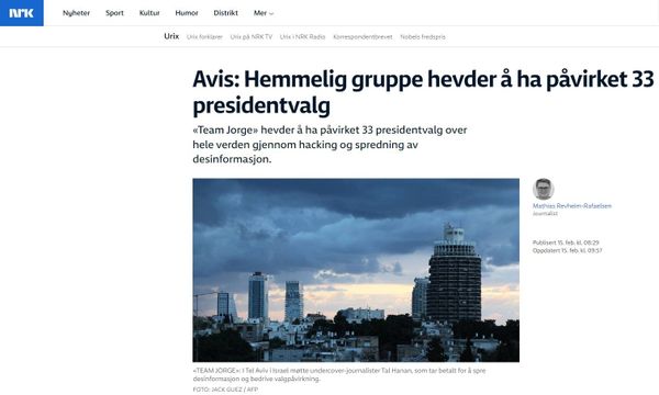 NRK skriver om påvirkningsoperasjoner!