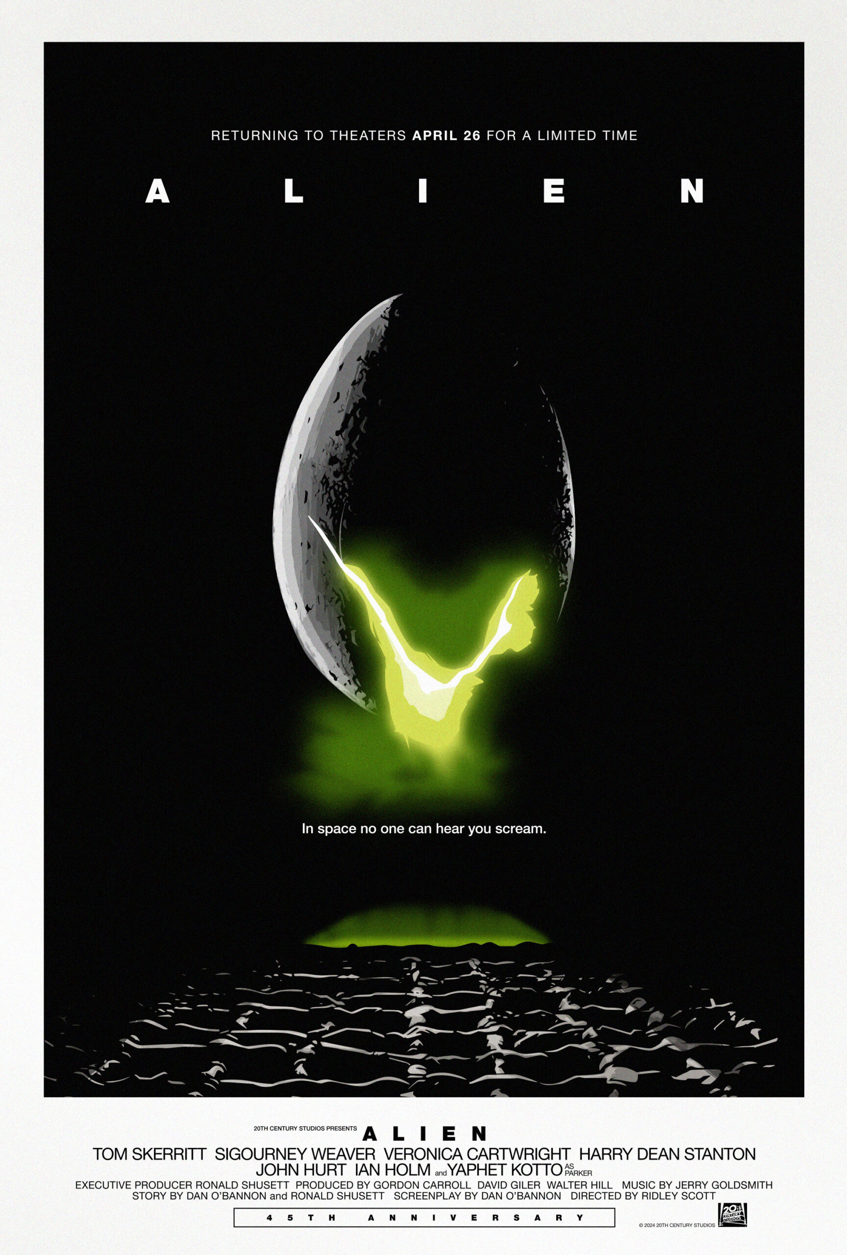 Alien (1979) 45th Anniversary movie poster