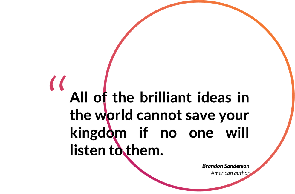 [Quote] All of the brilliant ideas in the world
