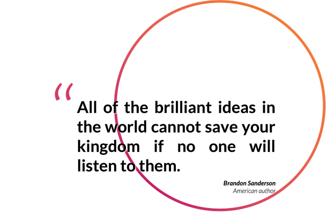 Image of: [Quote] All of the brilliant ideas in the world