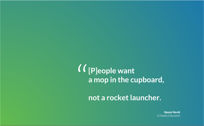 Image of: [Quote] People want a mop in the cupboard