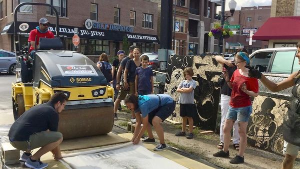 2018 - Steamroller Printmaking!