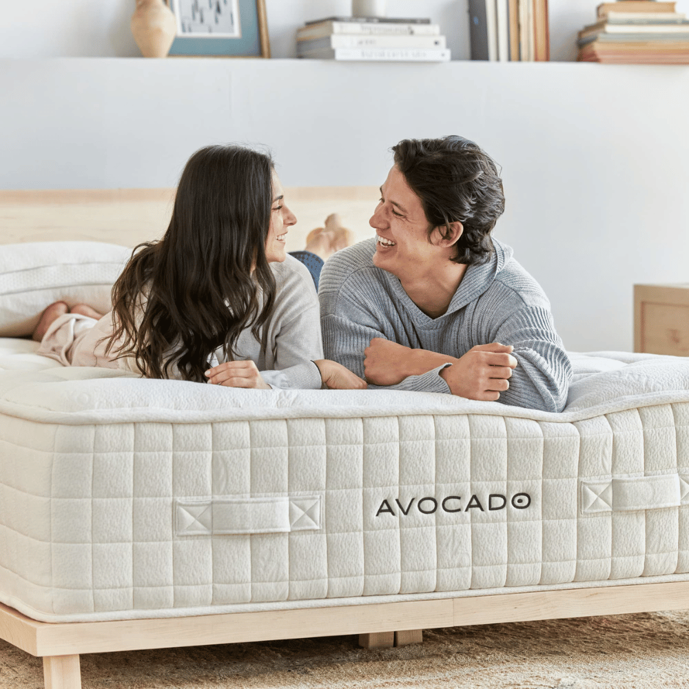 Avocado mattress using recycled steel coil support