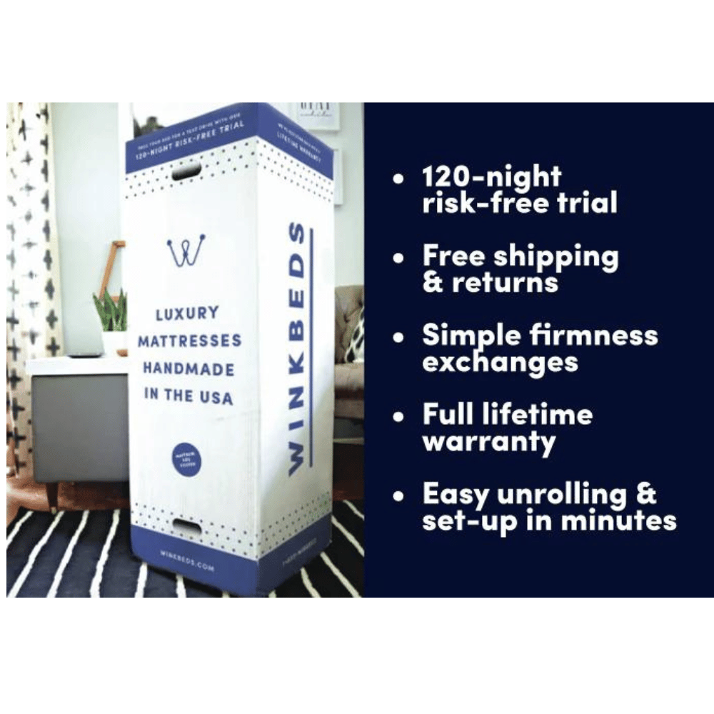 WinkBed mattress ideal for side sleepers