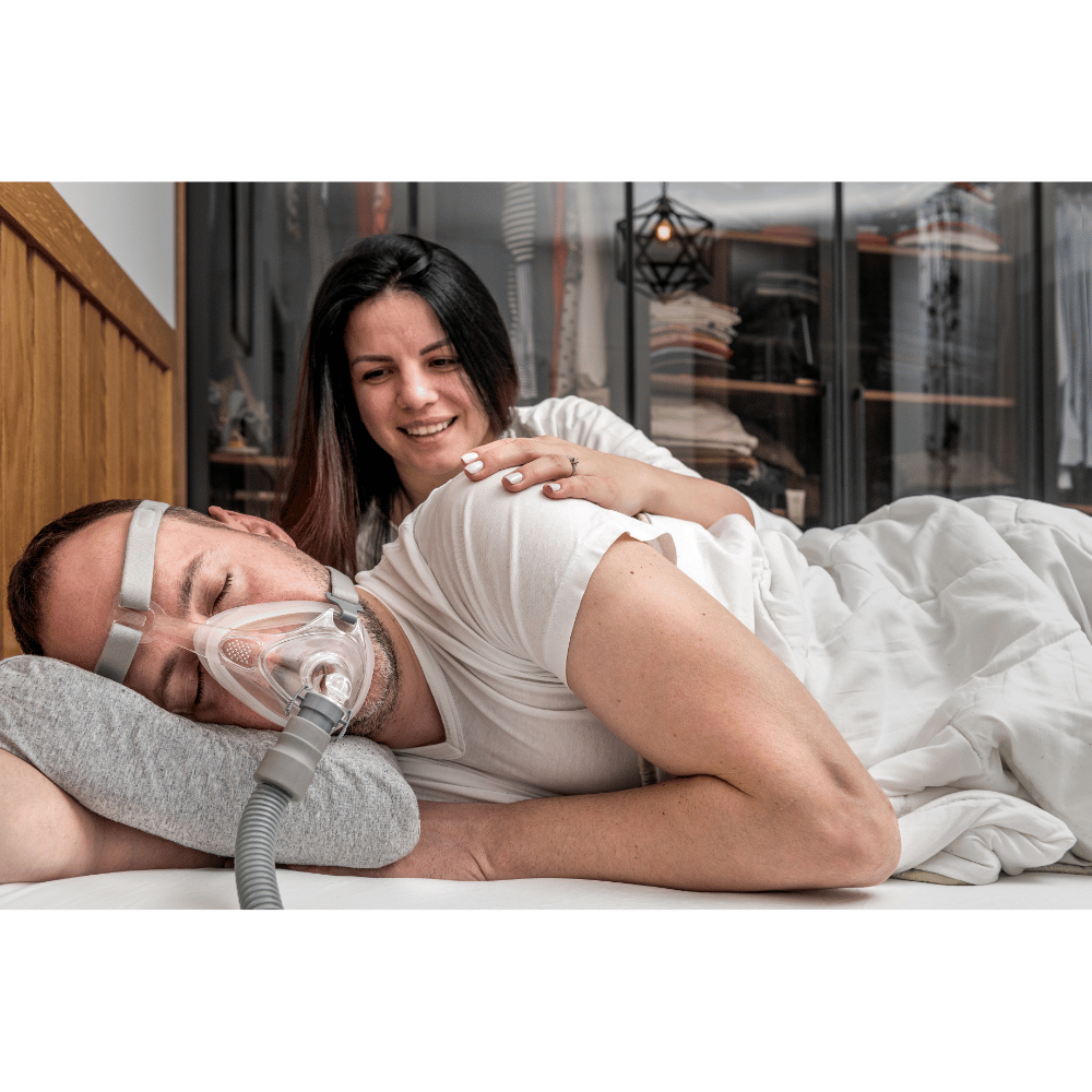 CPAP user with supportive partner