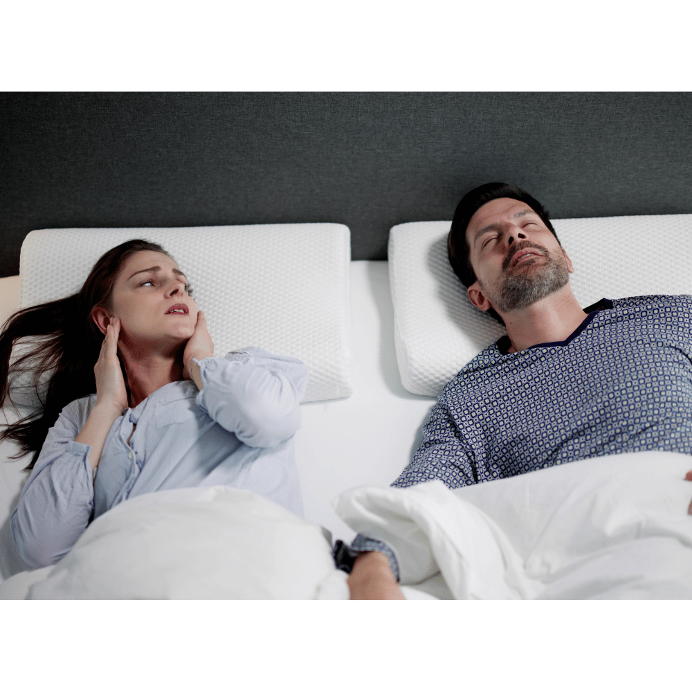 couple disturbed by loud snoring