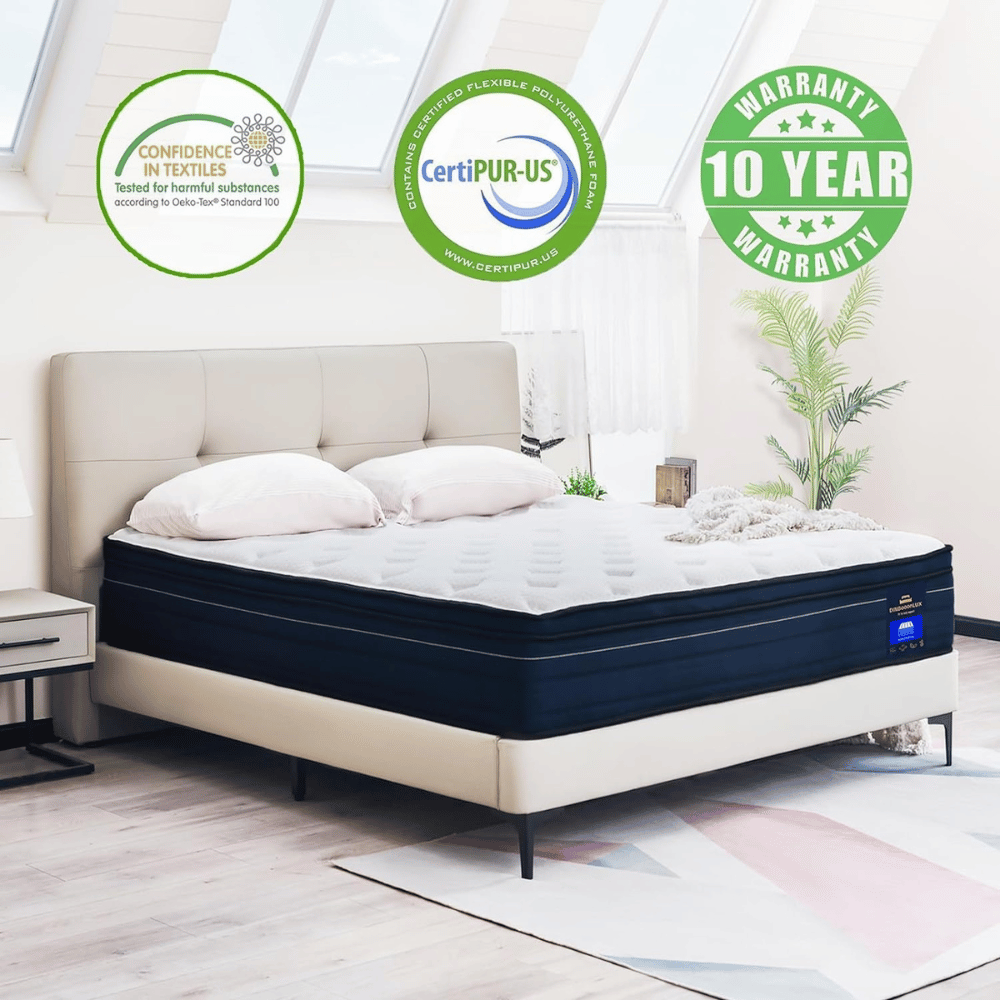 DINBooonLUX memory foam hybrid mattress