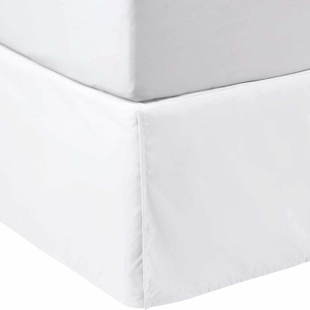 Amazon Basics pleated bed frame cover