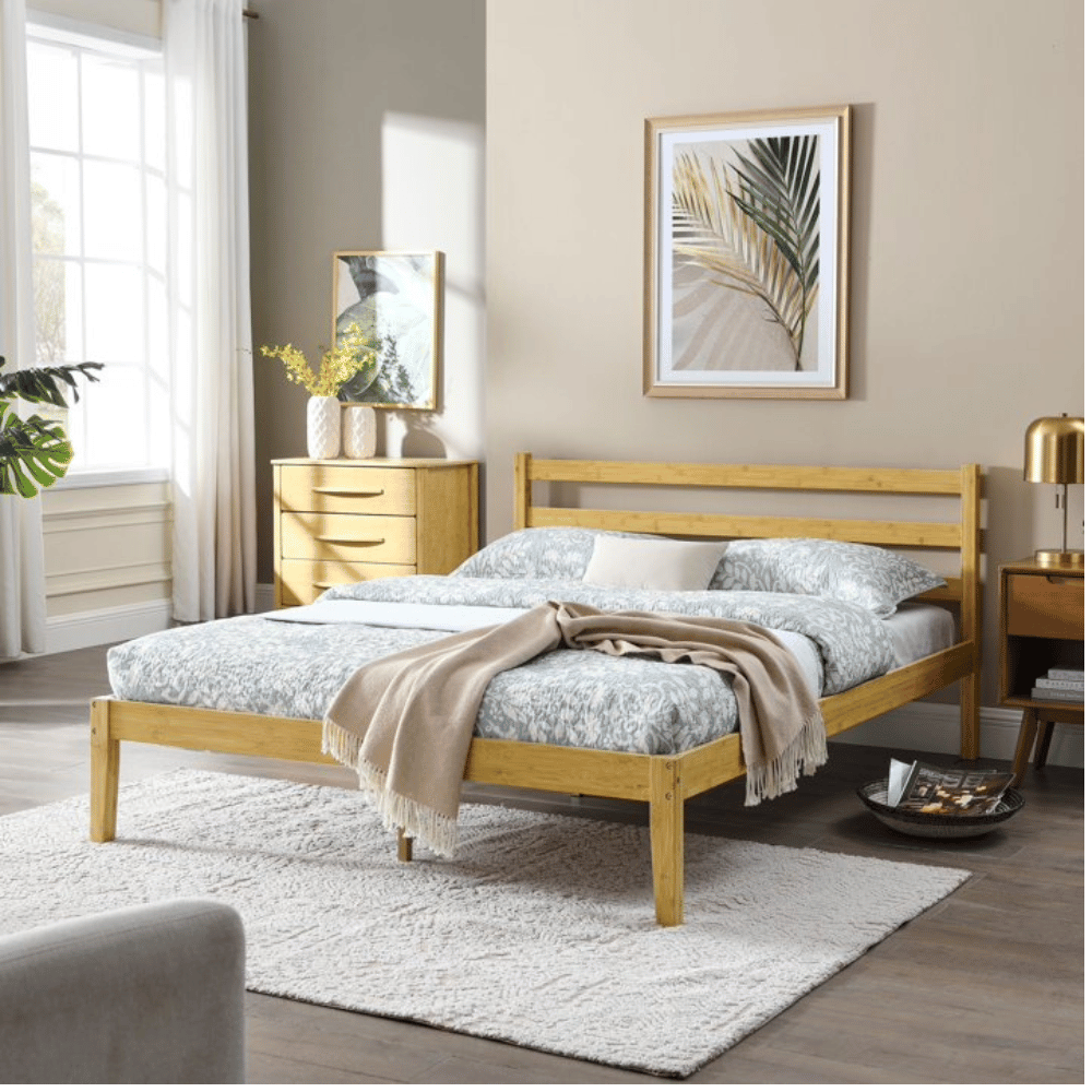 BIKAHOM solid bamboo bed