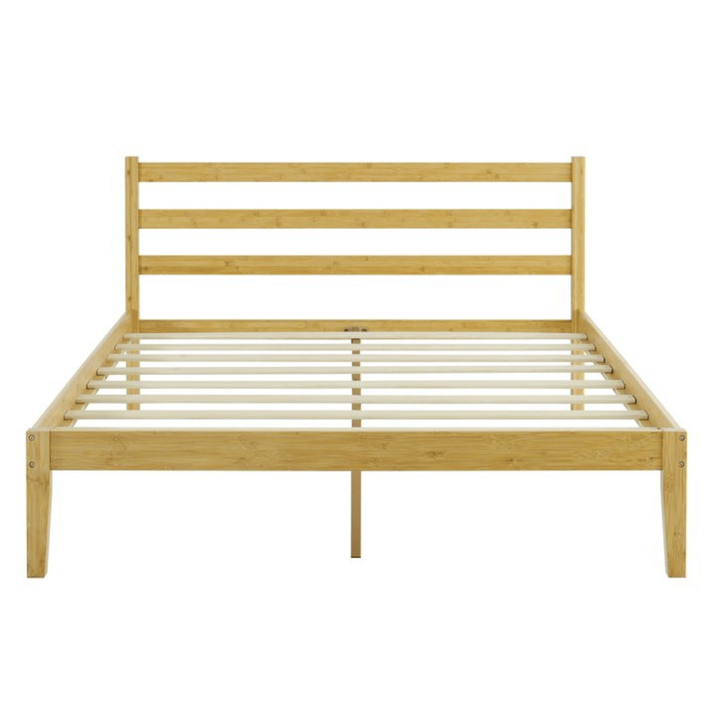 BIKAHOM eco-friendly bamboo bed frame