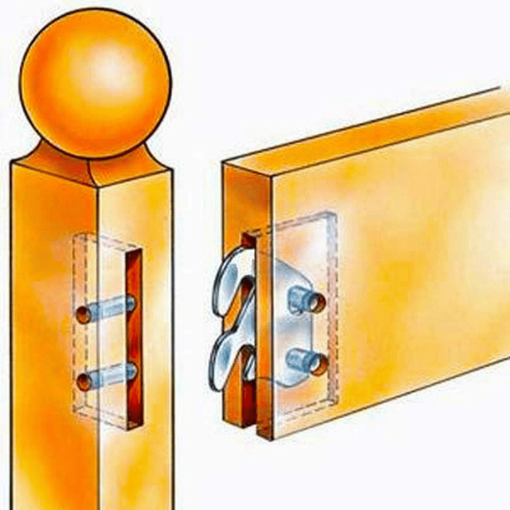 CAFORO wooden bed hook brackets