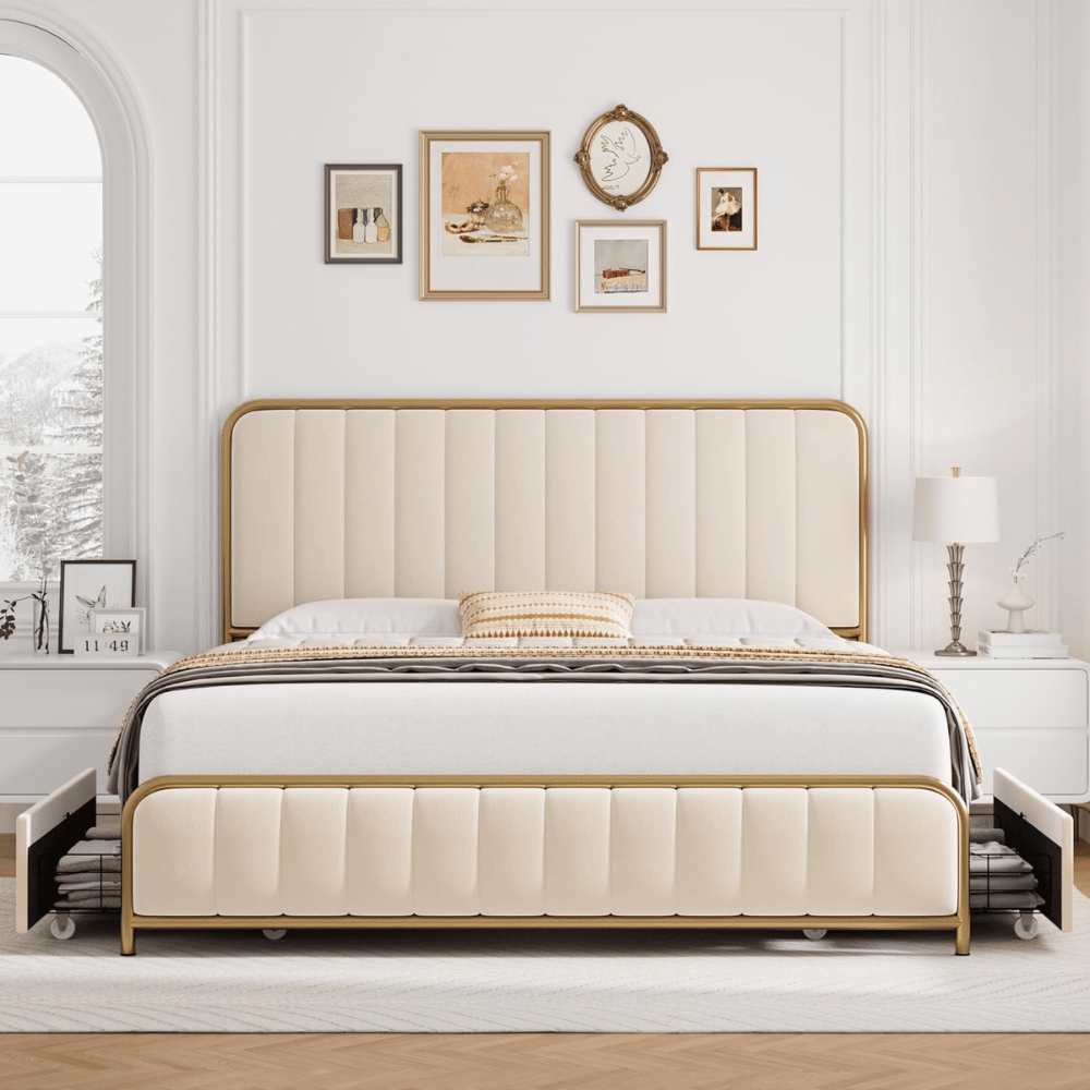 HITHOS metal fabric bed