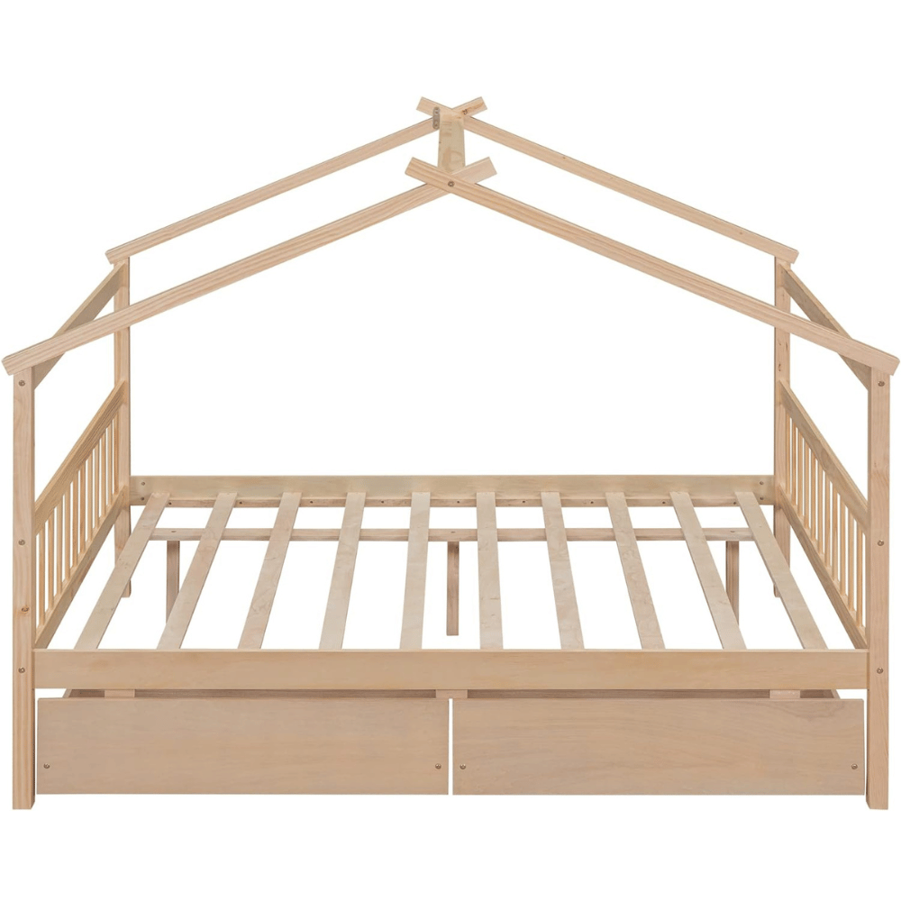 Perfect twin size house bed frame