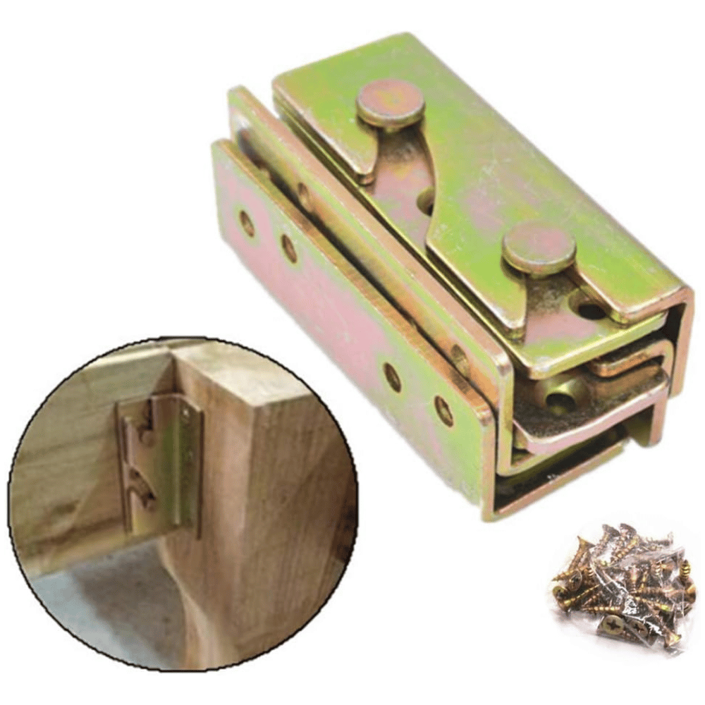 Hewnda metal bed rail brackets