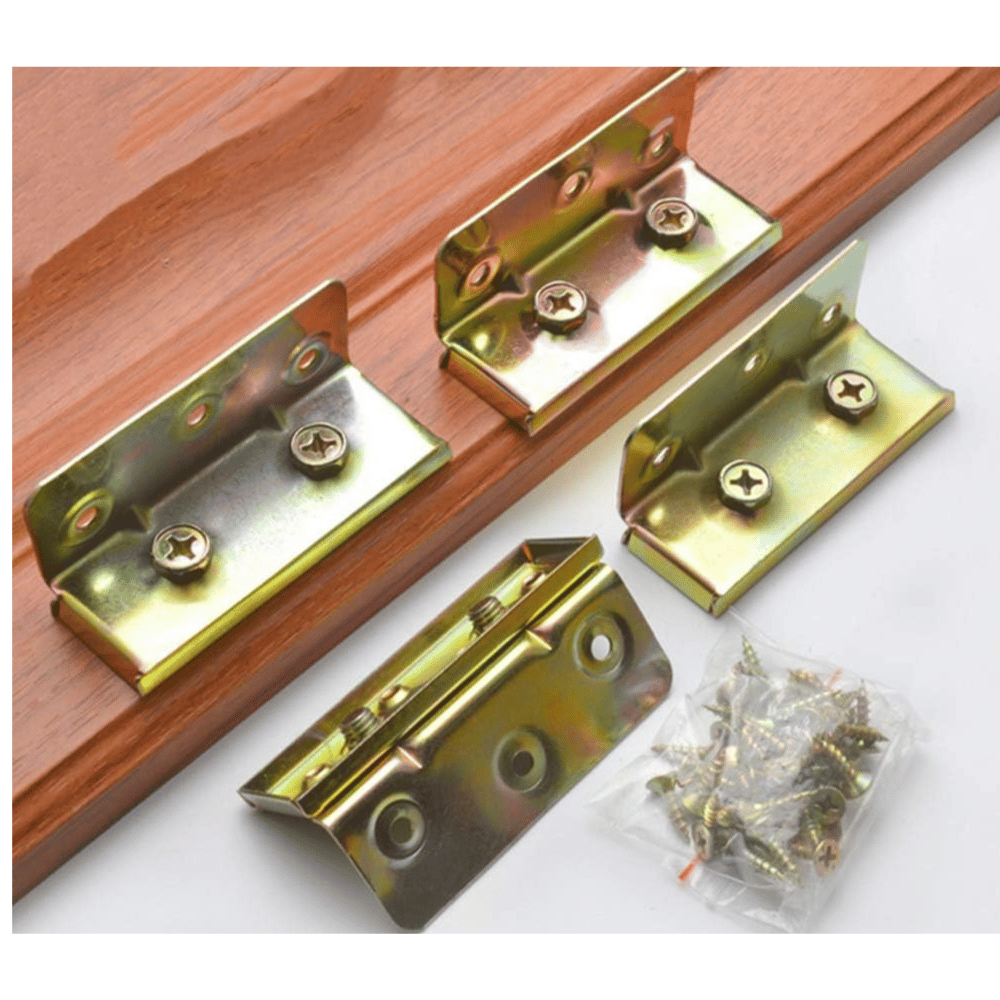 Hewnda heavy-duty bed frame brackets