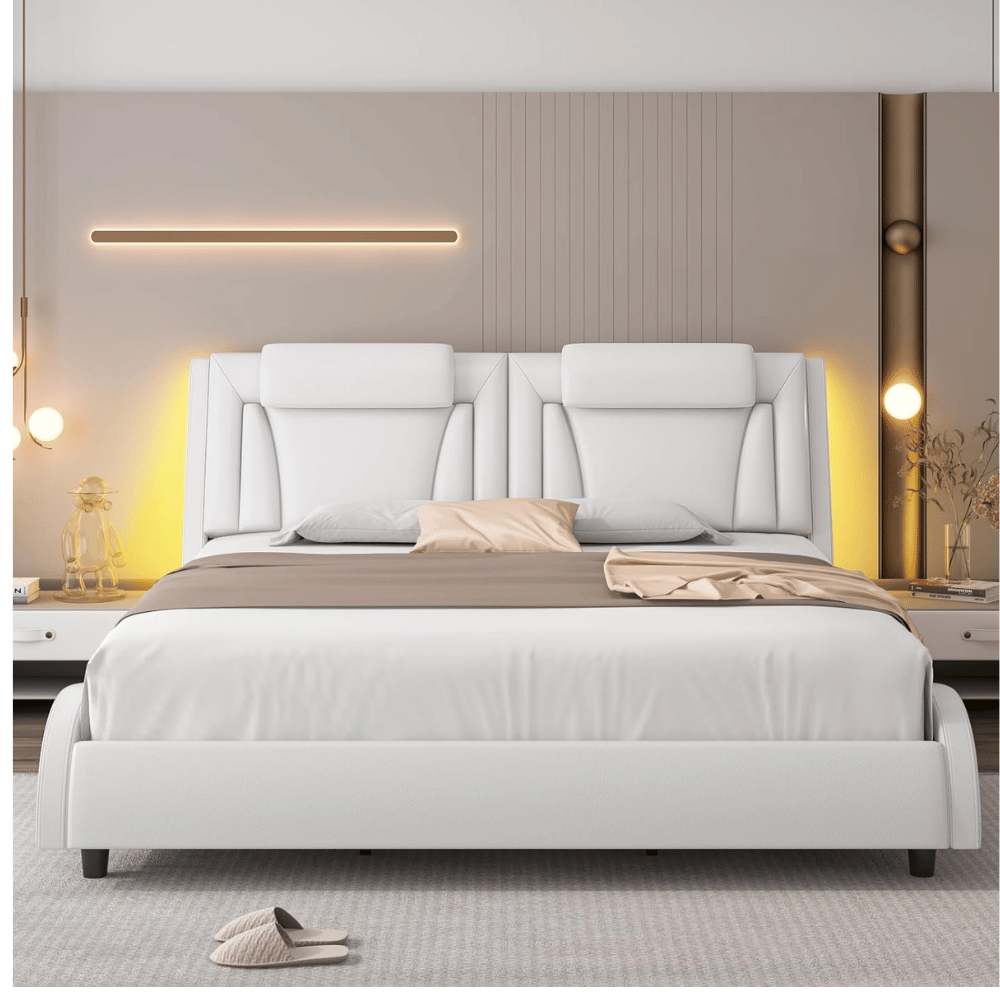 Keyluv modern tufted bed
