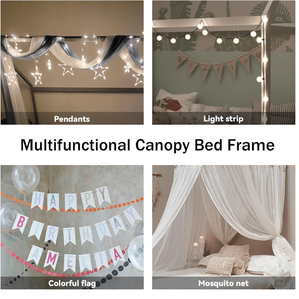 Sturdy house bed frame full