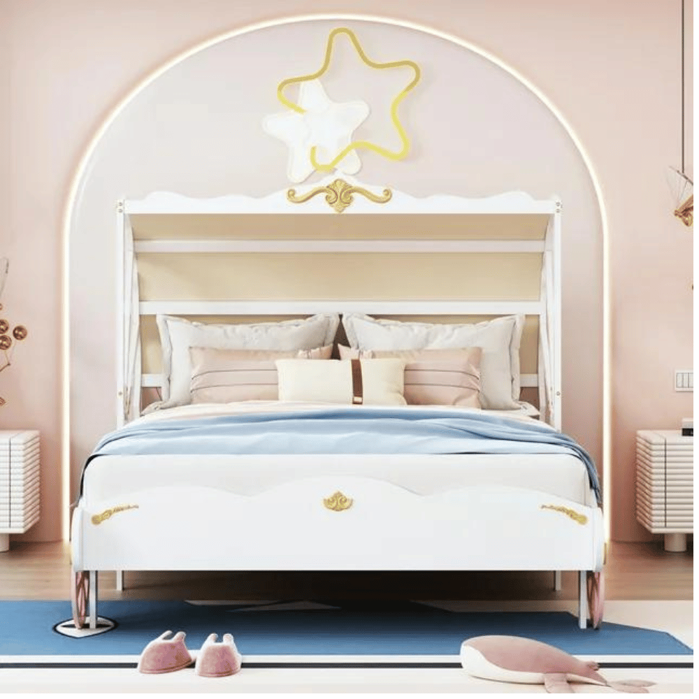 Miekor royal carriage princess bed frame