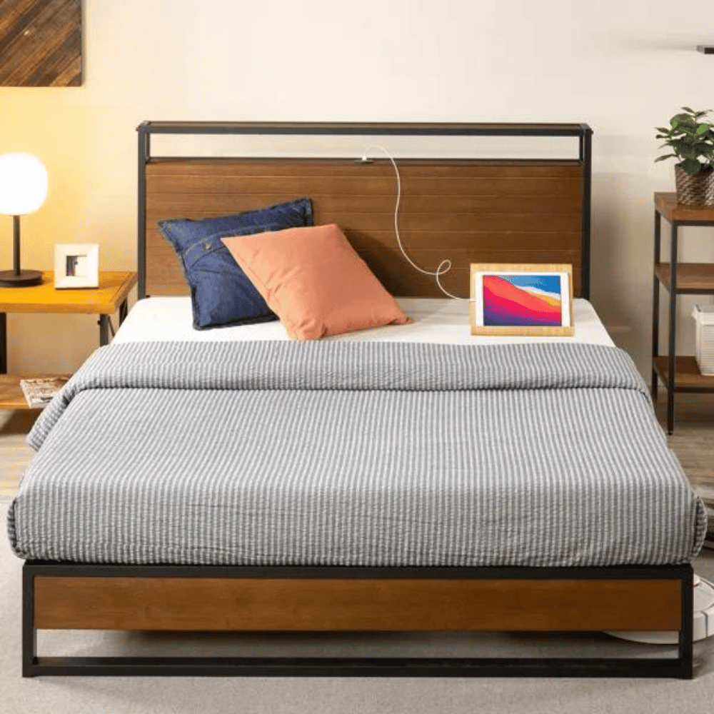 Nedrow low-profile bamboo bed