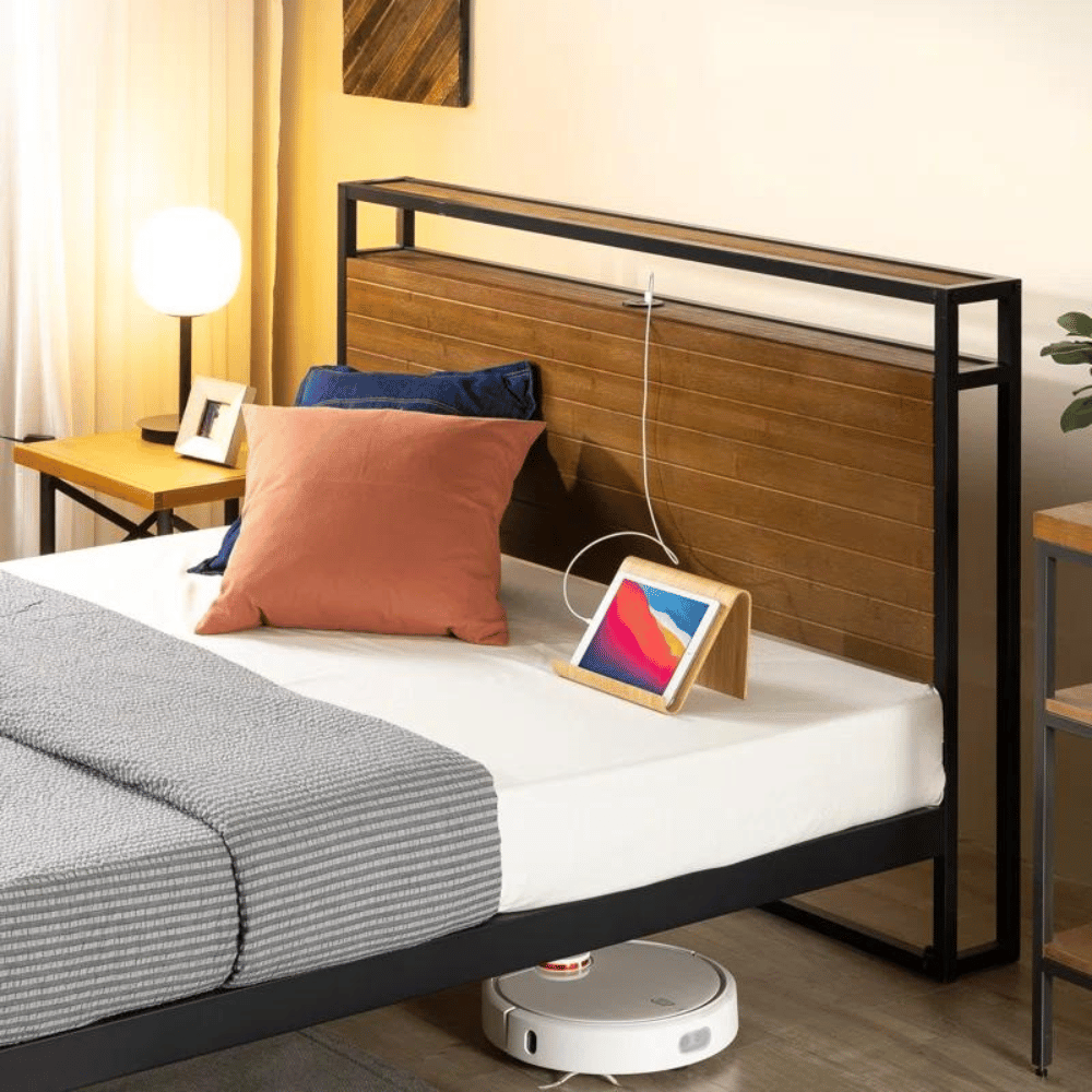 Nedrow sleek bamboo bed frame