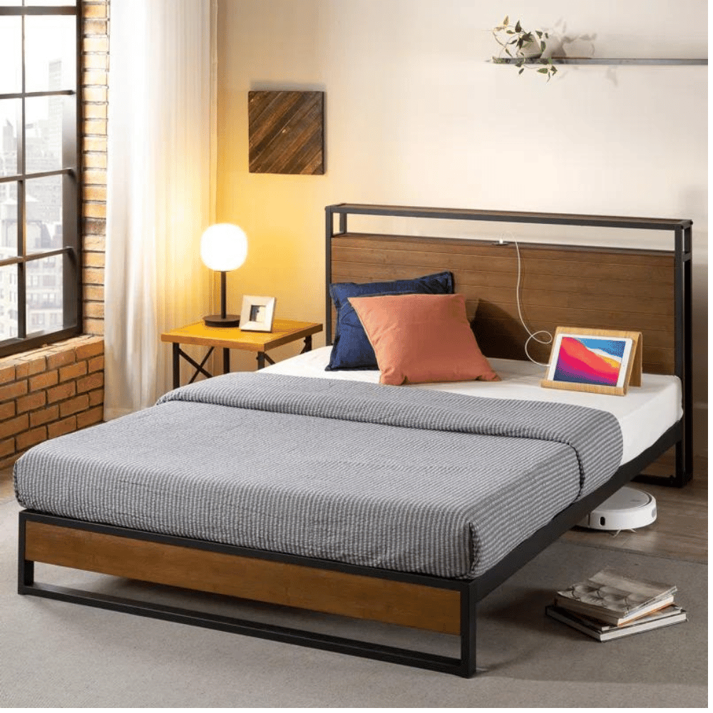 Nedrow minimalist bamboo bed