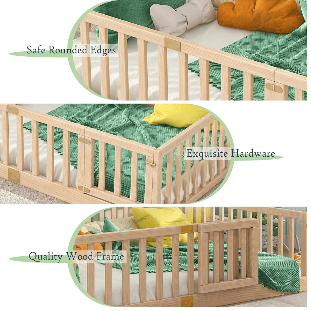 Tatub floor bed frame