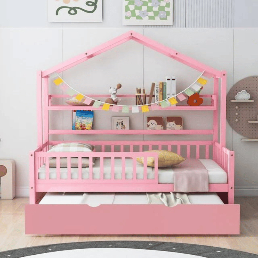 Full size house bed frame