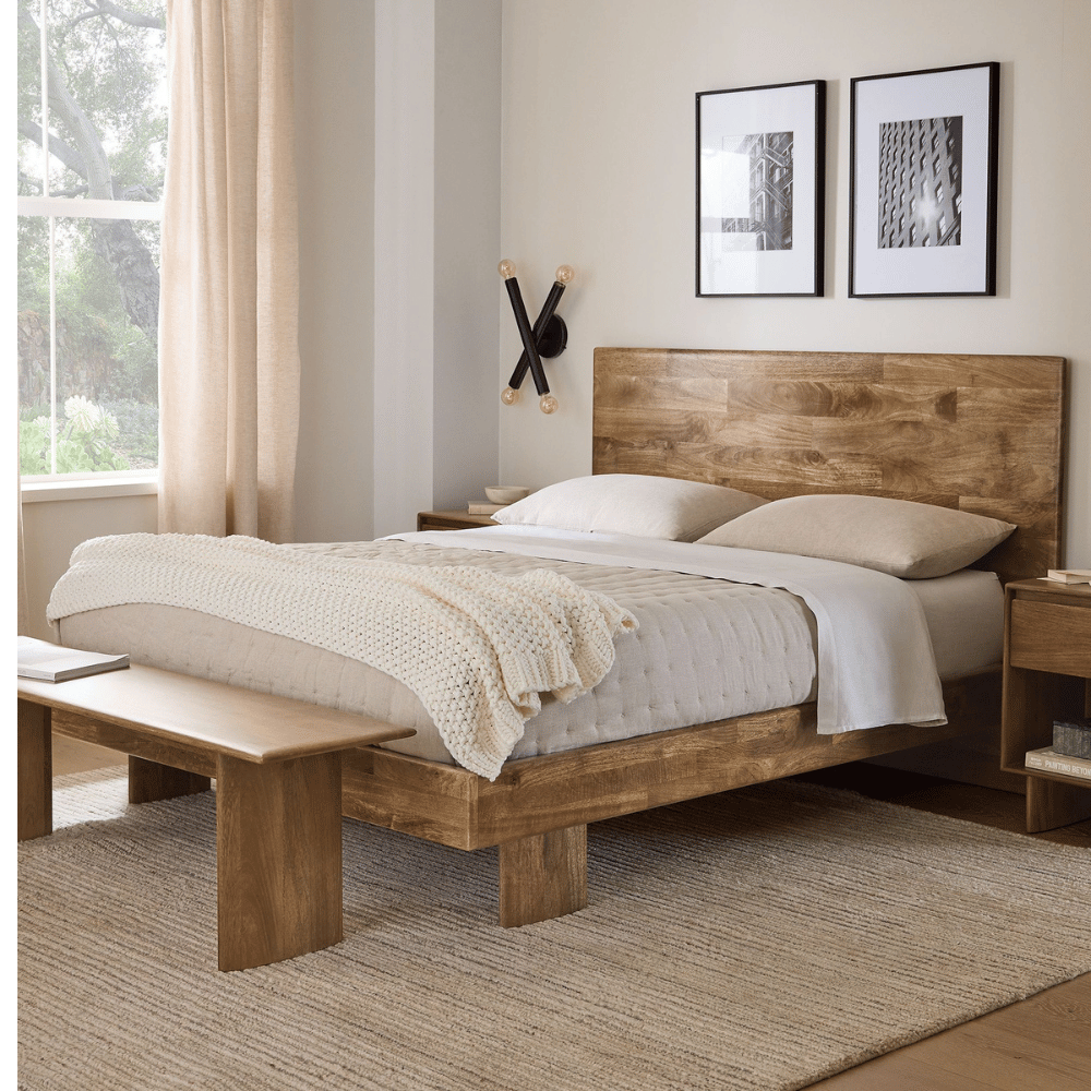 Modern wood bed