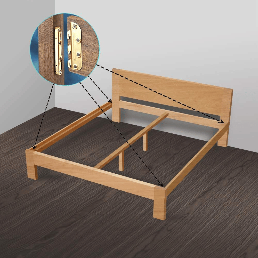 XIANEWS metal bed rail brackets