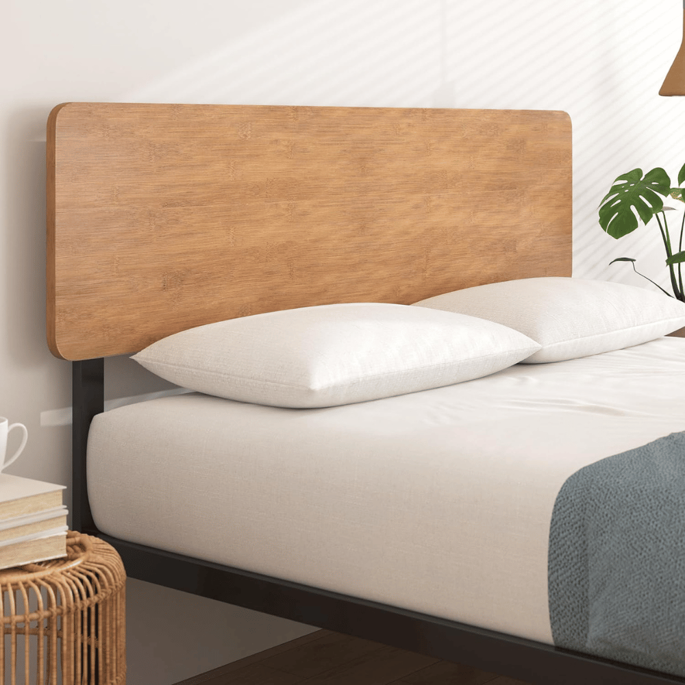 ZINUS hybrid style bamboo bed frame