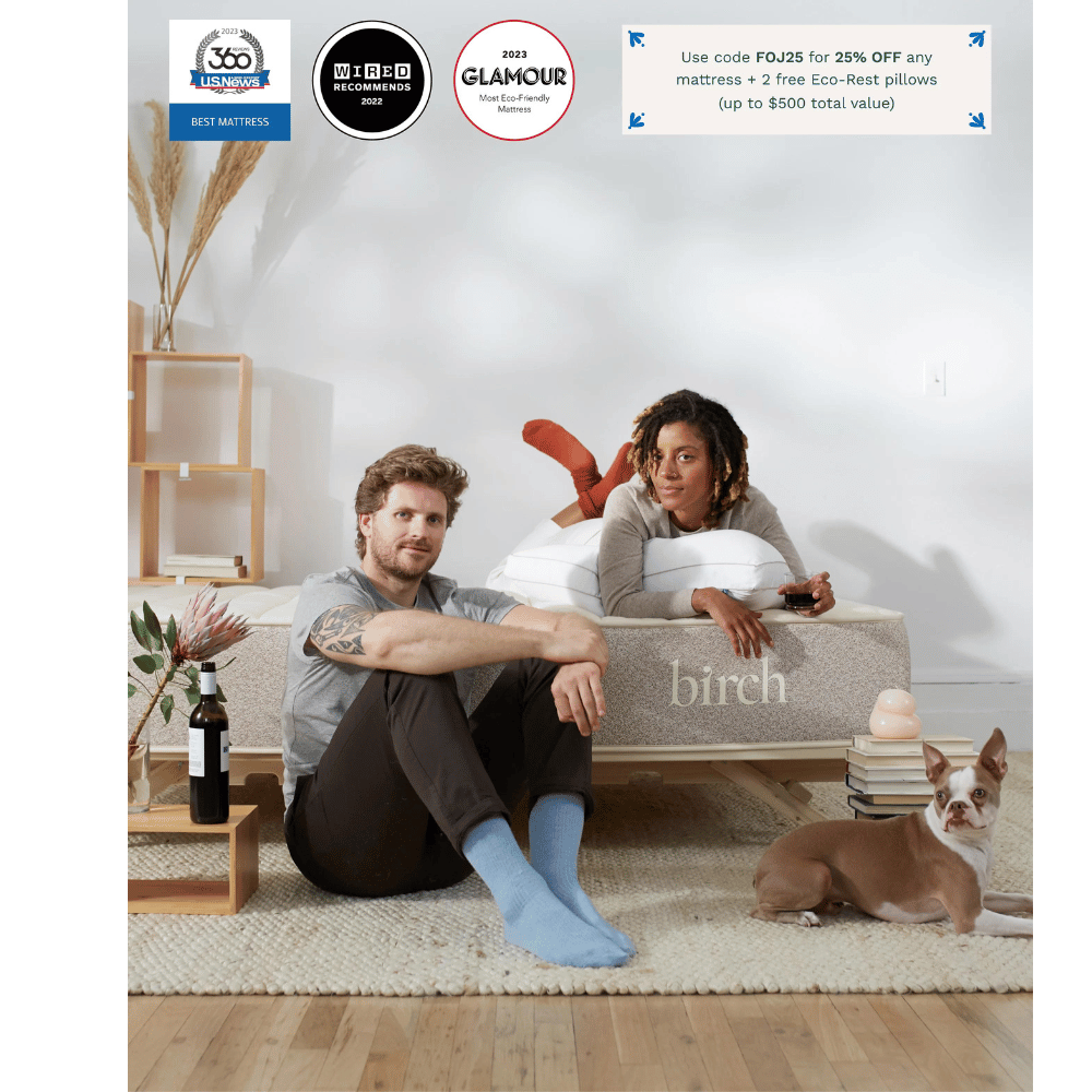 Birch Natural eco-friendly bed