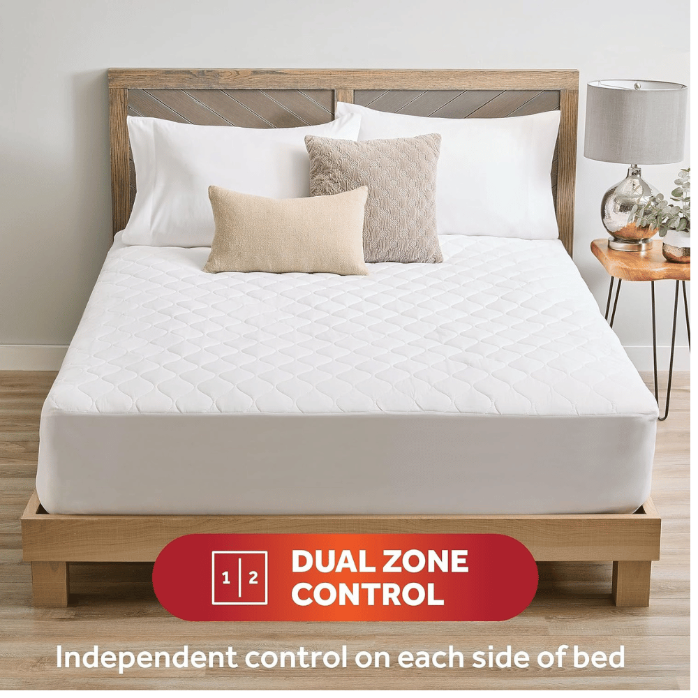 Sunbeam Heated mattress pad with moisture protection